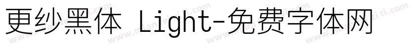 更纱黑体 Light字体转换